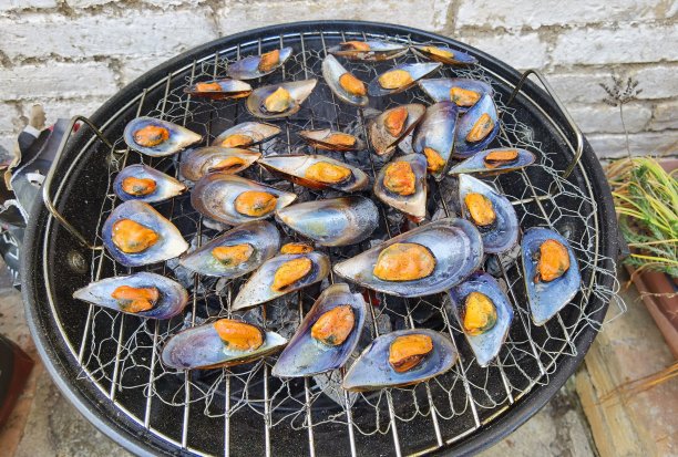 烤贻贝图片下载