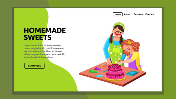 自制糖果准备女人和女孩图片下载