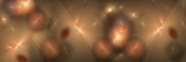 美丽的分形背景模糊点，星星和亮点。无焦点宽屏背景，横幅图片下载