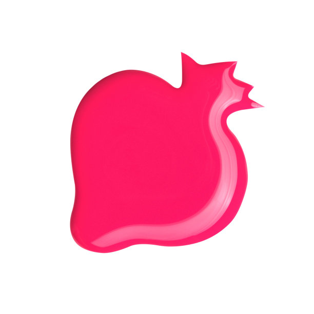 白色指甲油上有红色草莓状污点图片下载