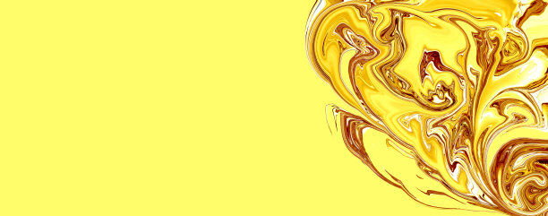 抽象黄色流体纹理背景的传单。副本的空间。金色的颜色梯度。现代设计的背景。艺术画海报。地块。豪华金色旗帜与波浪。旋转油漆效果。广告卡图片下载