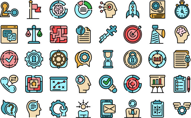 解决问题的图标设置为平面图片下载