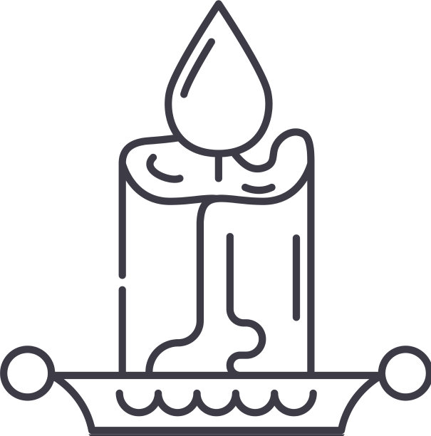 蜡烛概念图标线性孤立图片下载