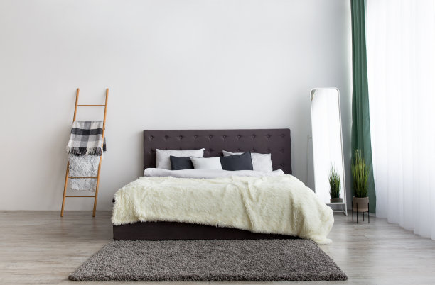 简单的家具为现代现代公寓设计图片下载