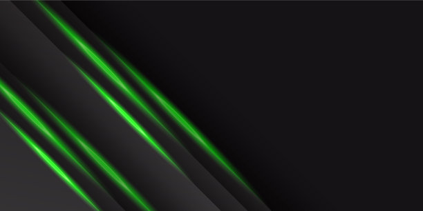 抽象金属绿黑框架布局设计图片下载