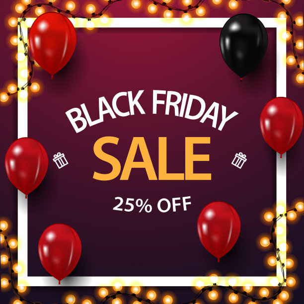 黑色星期五粉红折扣高达25折图片下载