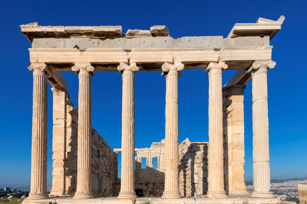 雅典卫城的古希腊遗址图片下载