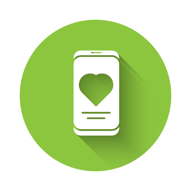 带有心率监测功能的白色智能手机图片下载