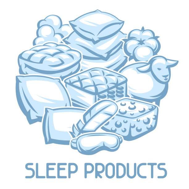 背景与卧室项目。床上用品和睡眠用品。图片下载