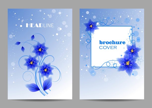 现代矢量模板的小册子封面在A4图片下载