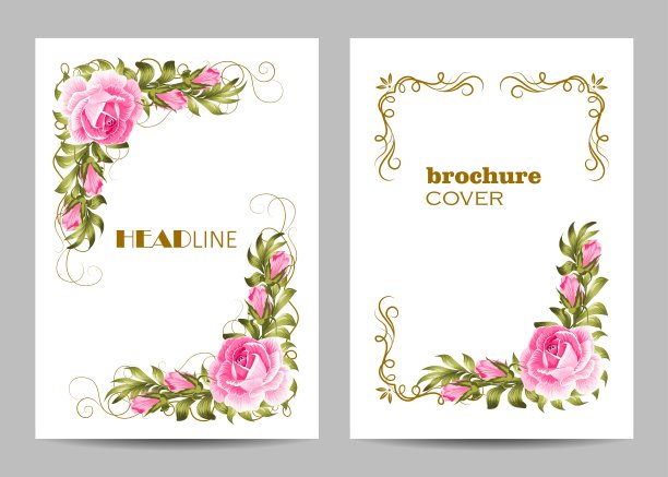 现代矢量模板的小册子封面在A4图片下载