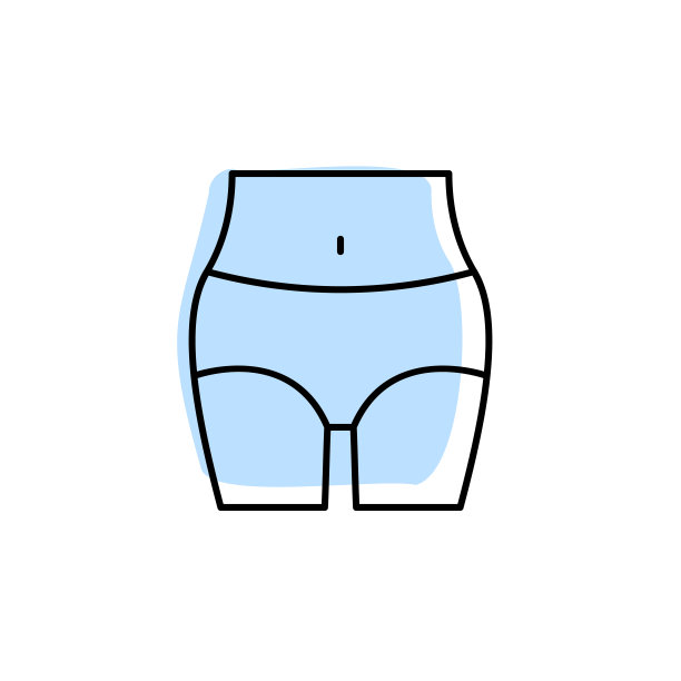 减重与颜色阴影矢量图标在美容设置图片下载