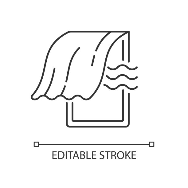 晾晒卧室线性图标图片下载