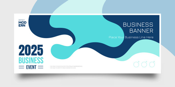 商务会议模板。Facebook事件链接横幅设计图片下载