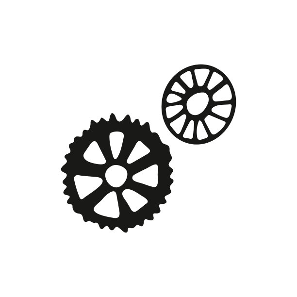 自行车隔离用手拉齿轮链轮图片下载