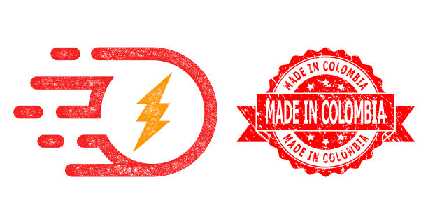 哥伦比亚制造的危难印章和网电图片下载