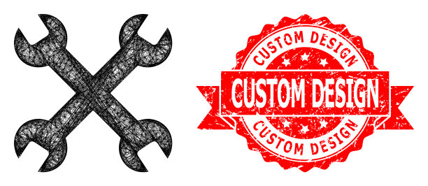 纹理定制设计邮票印章和线性图片下载