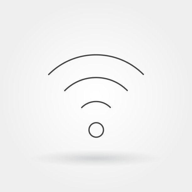 Wifi图标单隔离与现代线或图片下载