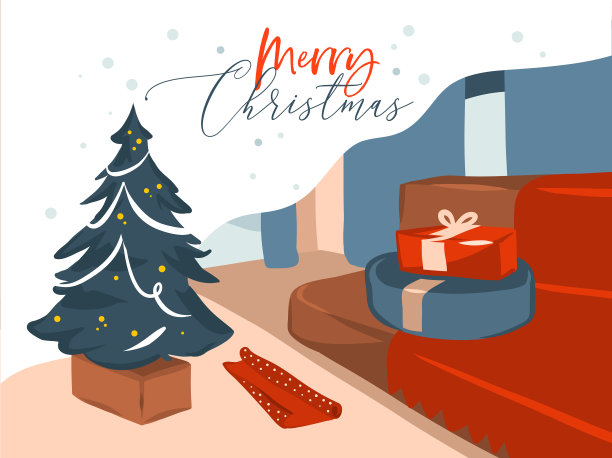 手绘抽象股票平merry图片下载