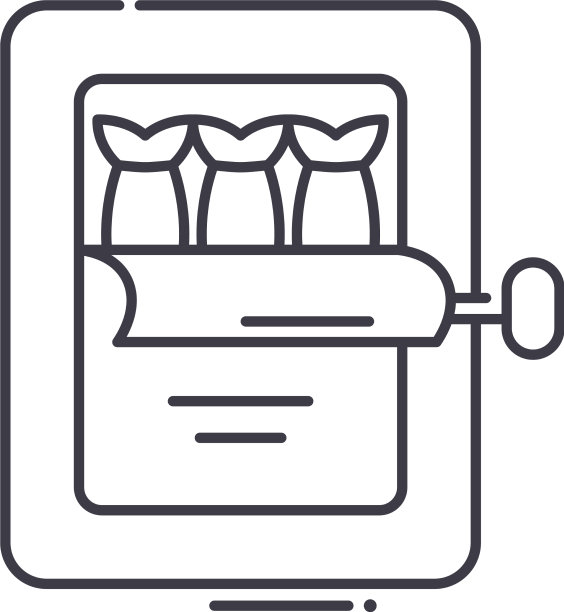 罐头鱼图标线性孤立图片下载