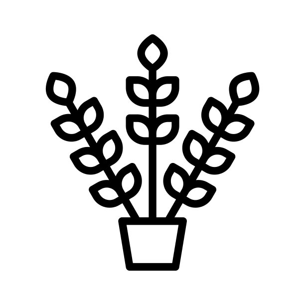 花盆小麦感恩节图标图片下载