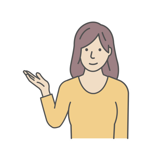 一个年轻女子介绍或导航的矢量插图图片下载