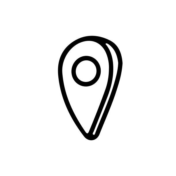 手绘地图指示在涂鸦风格孤立在白色背景。轮廓矢量草图插图。图片下载