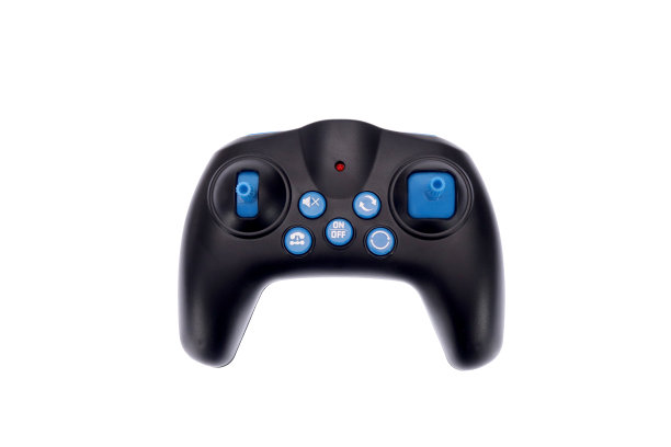 黑色遥控玩具。在一个白色的背景上，孤立图片下载