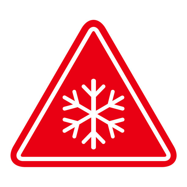 雪冬天的图标，危险的雪花标志，风险警报图片下载