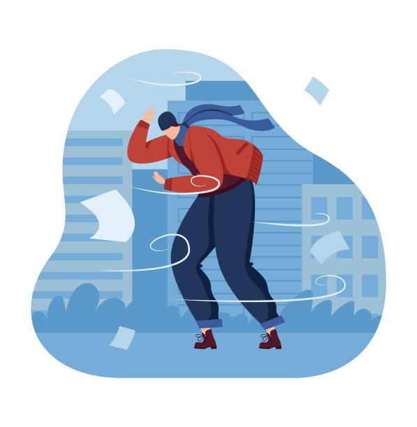 风人概念，天气强战斗，人强适合商人，风勇敢，设计，在卡通风格矢量插图。图片下载