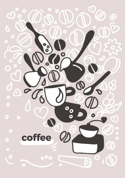 设计草图咖啡卡图片下载