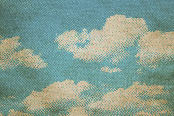 旧纸上的复古天空图案图片下载