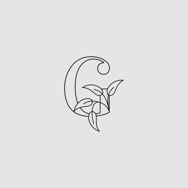 大纲字母g初始标志图标组合图片下载