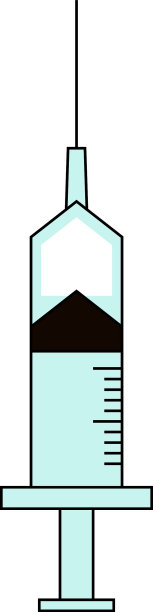 简单的色彩斑斓的注射器图片下载