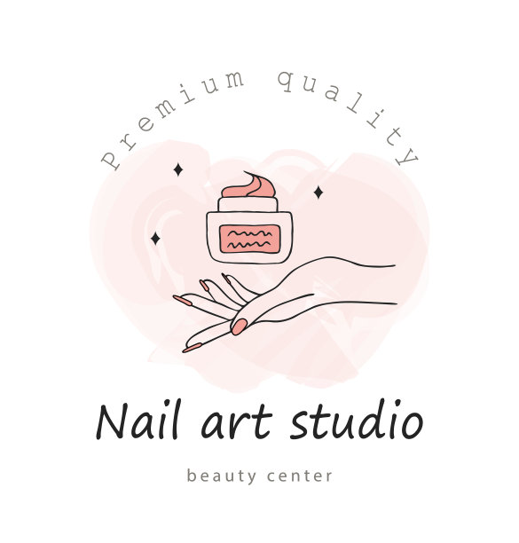 美甲艺术工作室标志模板现代设计图片下载