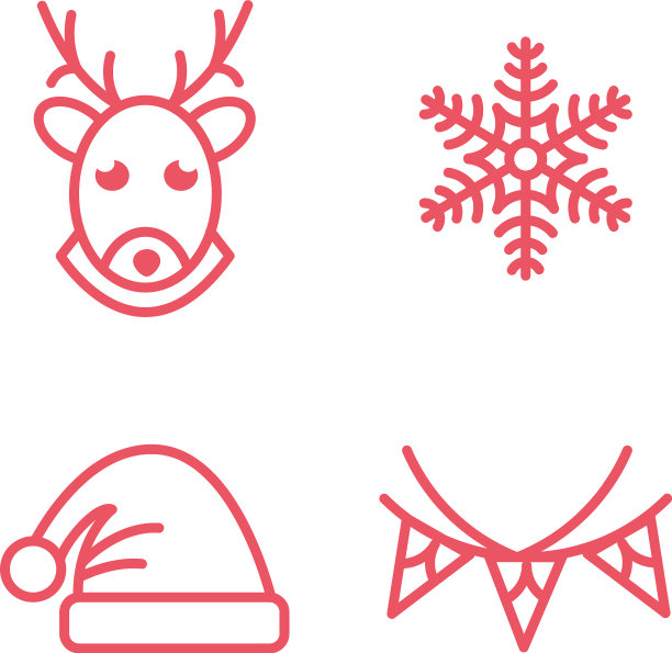 圣诞节设置图标图片下载