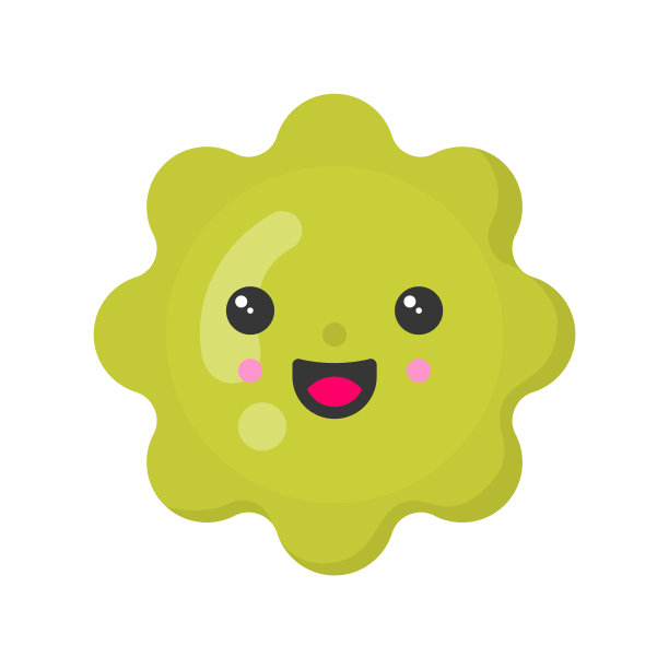 可爱微笑的南瓜孤立七彩图片下载