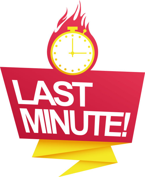 最后一分钟销售倒计时徽章与计时器图片下载