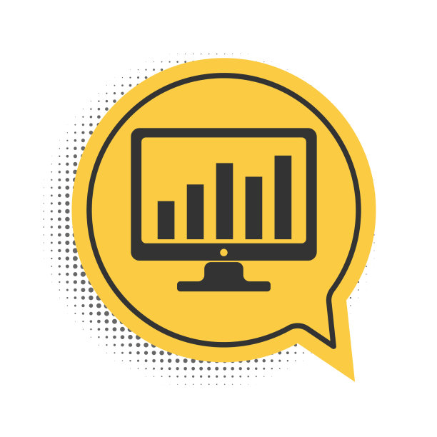 黑色电脑屏幕上有财务图表和图片下载