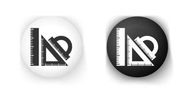 黑白定尺和三角尺图片下载