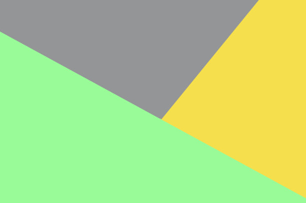 摘要纸张背景用黄、灰、绿三色，俯视图。图片下载