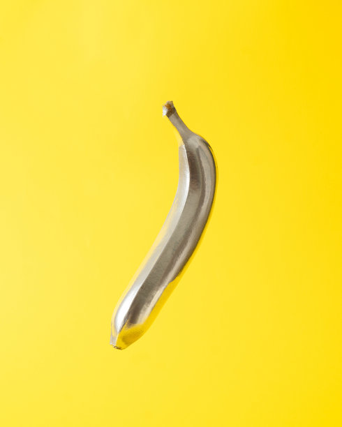 当代赛博朋克水果背景。图片下载