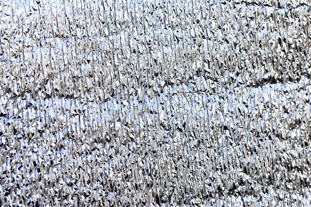 绝缘材料的银色和罗纹背景图片下载