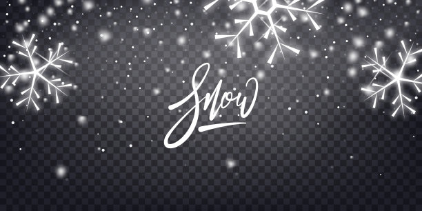 雪花冬天覆盖圣诞飘落的雪花图片下载