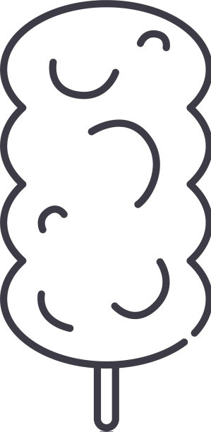 棒棒糖图标线性孤立薄图片下载