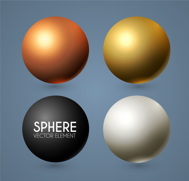 3d球体设置现实的球与反射图片下载