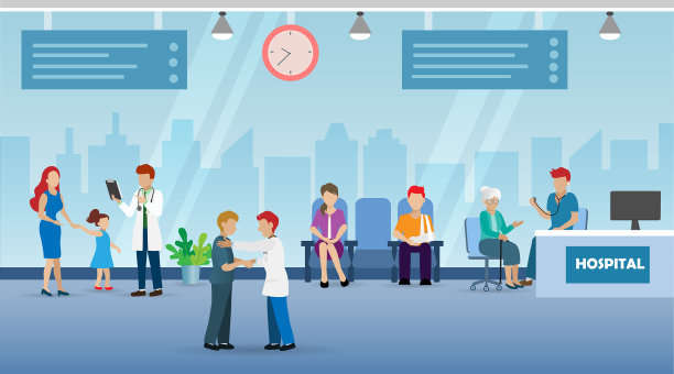 医院里的医生、医疗团队和病人图片下载