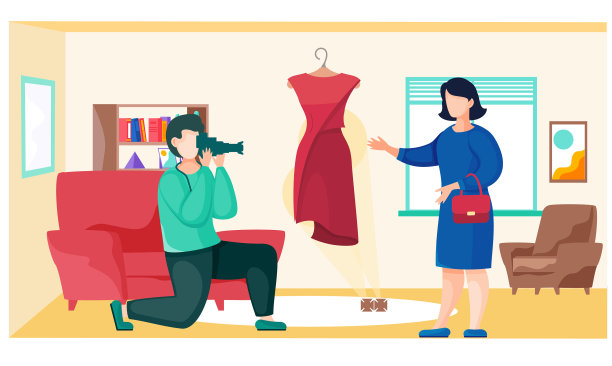 摄影师为时装设计师拍照图片下载