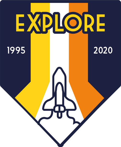 太空徽章，飞船飞行和探索图片下载