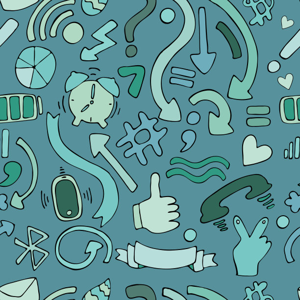 图标和图形符号无缝着色图片下载